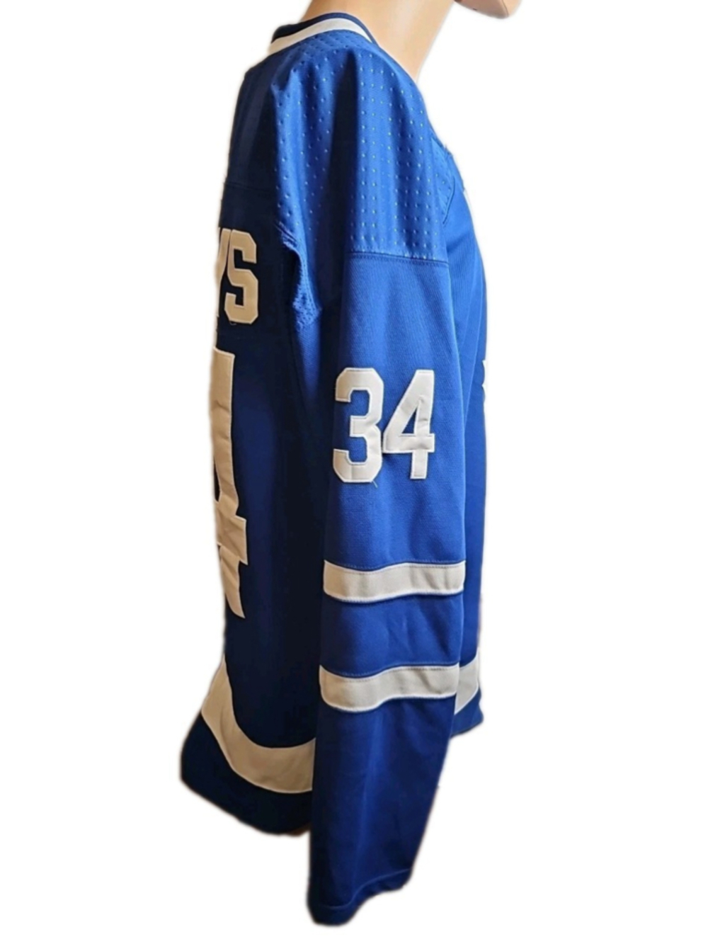 Auston Matthews Toronto Maple Leafs Adidas Home Blue Jersey Size 56 Fight Strap - Picture 10 of 14